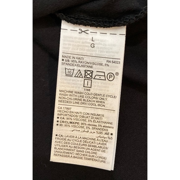 Old Navy Black & White Luxe Polka Dot Top, Size Large - Picture 9 of 10